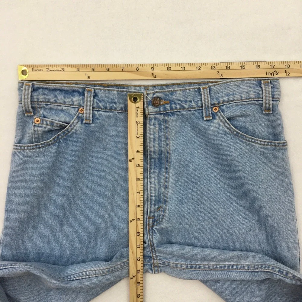 Vintage Levis 550 Orange‎ Tab Jeans Mens Actual Size 34x29 Made in USA Relaxed